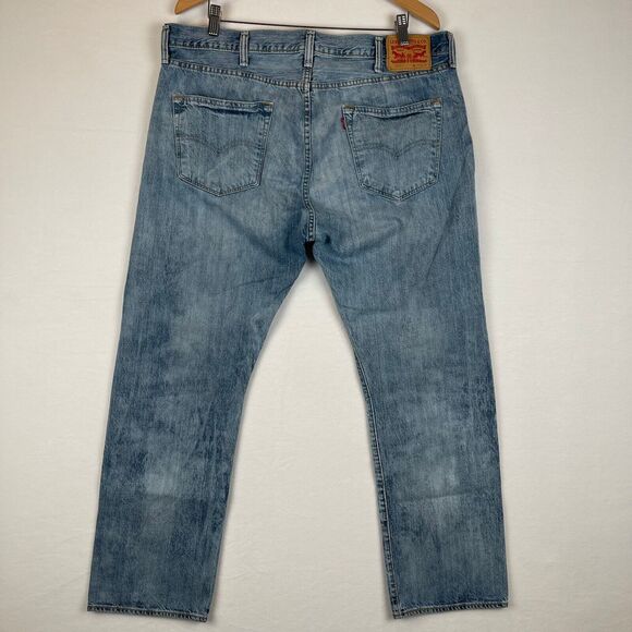 VTG Levis 501 Jeans Mens 38x30‎ Blue Straight Button Fly Stone Wash Y2K Denim - Picture 3 of 11